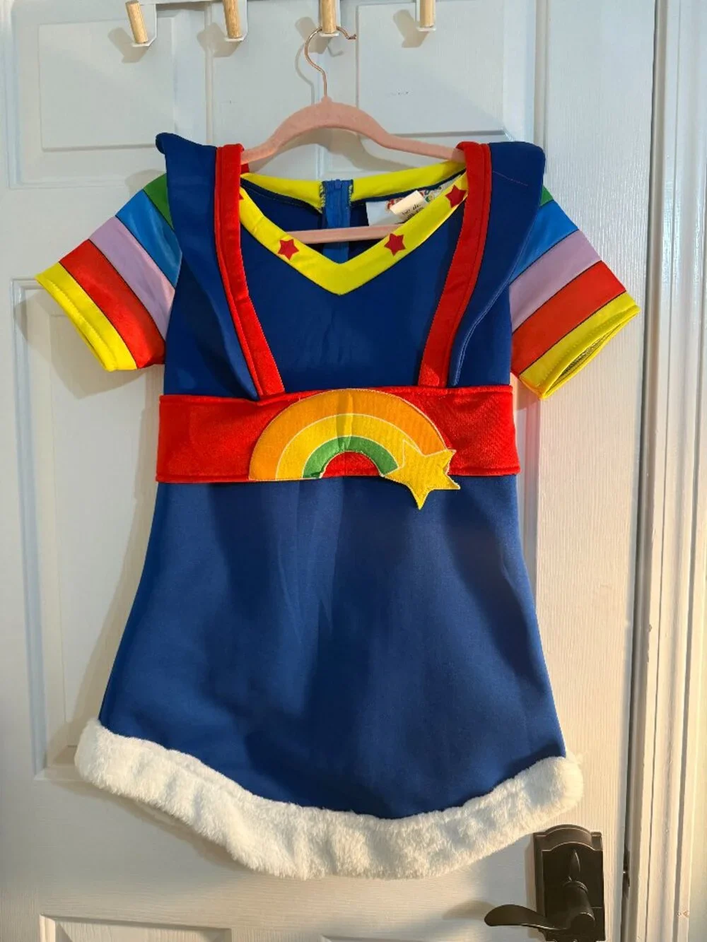🌈 Rainbow Brite Girls XL Costume + Twink Purse & Accessories